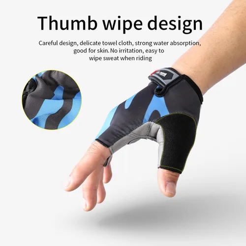 Vista 5 de Guantes de ciclismo sin dedos para hombres y mujeres guantes de bicicleta para hombres Accesorios de bicicleta de ciclismo, guantes para bicicleta
