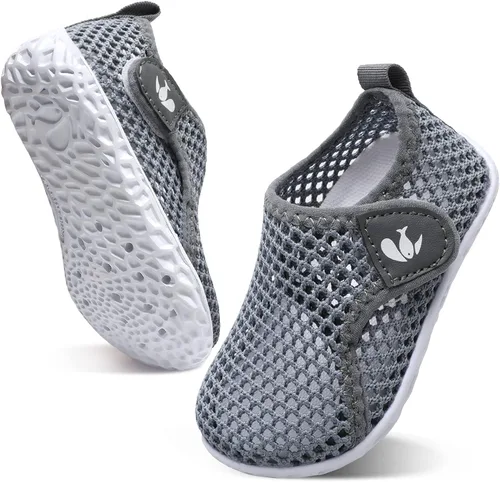Vista 6 de JOINFREE Zapatos de agua para bebés y niños pequeños, sandalias para niños y niñas, zapatillas transpirables para caminar y correr