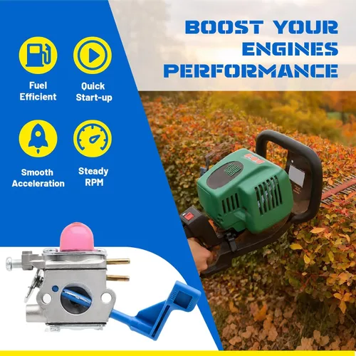 Vista 3 de FitBest Kit de afinación del carburador para Poulan GHT180 GHT180LE GHT220 GHT220LE Weed Eater - Reemplaza la pieza # Zama C1U-W13A