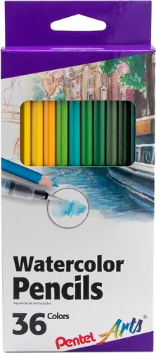 Vista 10 de Pentel Arts - Lápices de colores, colores surtidos, paquete de 36 (CB8-36)
