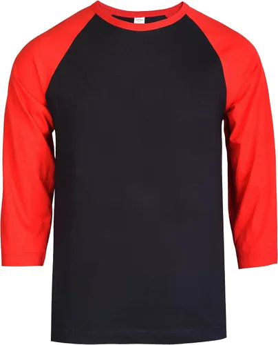 Vista 19 de TOP PRO Camiseta de béisbol casual con manga raglán 3/4 para hombre