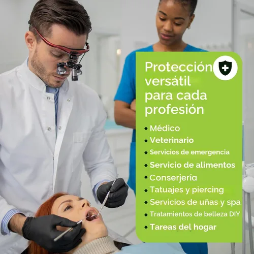 Vista 5 de Inspire Guantes desechables de nitrilo negro 4.5 guantes de limpieza de cocina médica desechables de nitrilo
