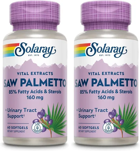 Vista 9 de SOLARAY - Extracto de palma enana americana – Salud de próstata y apoyo del tracto urinario – 136 mg de ácidos grasos y esteroles – verificado