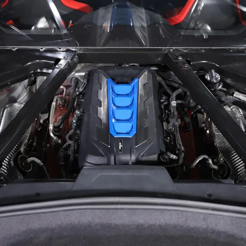 Vista 8 de TOYCIDFG Cubierta de panel de bahía de motor compatible con Chevrolet C8 Corvette Stingray Z06 2020-2025 accesorios de decoración de bahía de motor