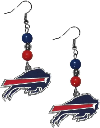 Vista 19 de Aretes colgantes con cuentas de abanico de la NFL