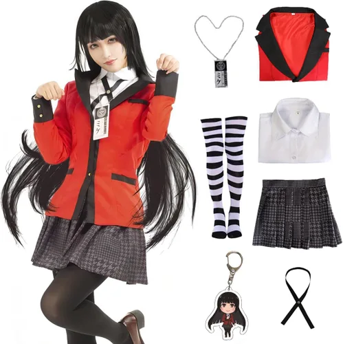 Vista 8 de Tokisaki Chaqueta larga con capucha para Halloween, cosplay, orejas de conejo, color naranja, uniforme escolar de anime, para mujer
