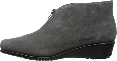 Vista 8 de Aerosoles Botines para mujer, punta puntiaguda con plantilla de espuma viscoelástica, gris, 9