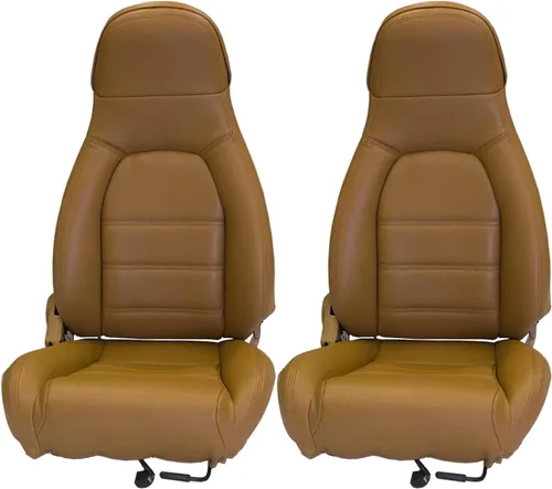 Vista 9 de Mazda Miata kit de funda para asiento delantero estándar 1990-1996 negro, piel de imitación