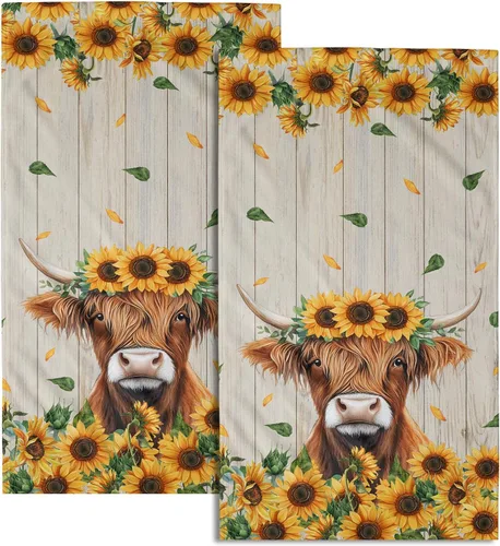 Vista 58 de Giwawa Juego de 2 toallas de mano vintage con diseño de oso y ciervo, diseño de alce y árbol, toalla de cara súper suave para baño, cocina, hombre
