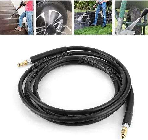 Vista 4 de Manguera de repuesto para lavadora de energía eléctrica, manguera de limpieza de agua para lavadora de alta presión, tubo de limpieza de automóvil