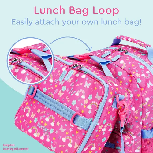 Vista 5 de Mochila Bentgo para Niños - Mochila Duradera y Ligera de 14", multicolorfantasía (Rainbows)