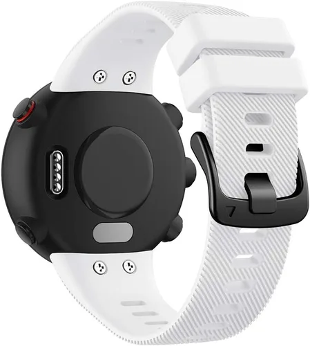 Vista 20 de REYDA Correa de silicona compatible con Garmin Swim 2/Forerunner 45, suave, flexible, transpirable, correa de reloj de silicona deportiva