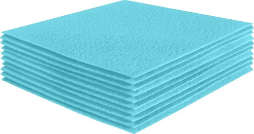 Vista 65 de FabricLA Hojas de fieltro acrílico para manualidades, cuadrados de fieltro precortados suaves de 4 x 4 pulgadas (3.9 in x 3.9 in), utiliza hojas