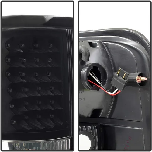 Vista 3 de AKKON - Para Ford F150 F-150 Camioneta Pickup Styleside Modelo 2004-2008, Faros Traseros LED Negros, Lámparas de Reemplazo de Freno