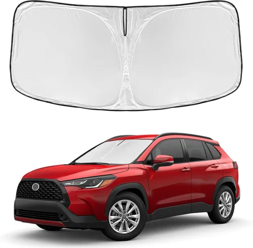 Vista 180 de Parasol de 4 capas para parabrisas, ajuste personalizado, tela 240T