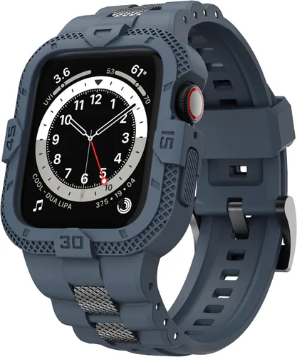Vista 12 de Correas Compatibles para Apple Watch de 41mm, 40mm, 38mm, Correa Deportiva Resistente para Hombres con Estuche Protector para Watch Series 9, 8