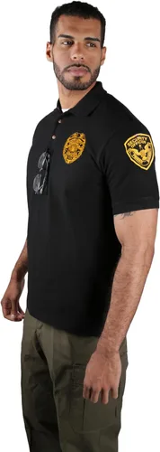 Vista 3 de First Class Polos de seguridad de polialgodón negro