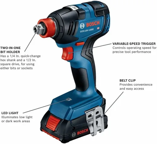Vista 4 de BOSCH GXL18V-497B23 - Kit combinado de 4 herramientas de 18 V