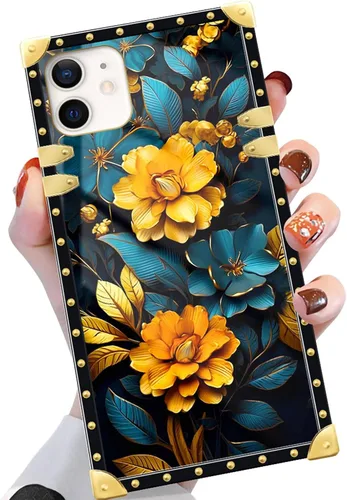 Vista 25 de Funda compatible con iPhone X/Xs, TPU suave de lujo y parte trasera de policarbonato duro para niñas y mujeres, funda protectora a prueba de golpes