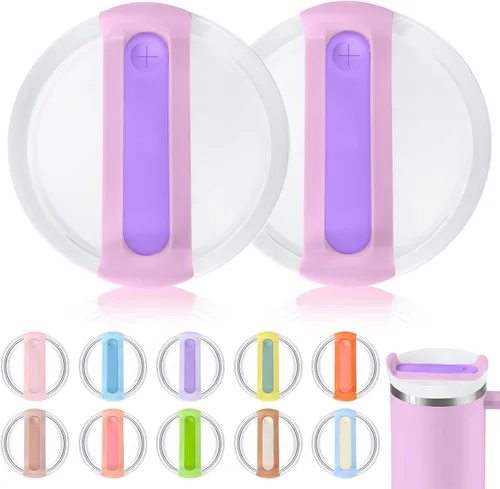 Vista 13 de Tapa de vaso de 40 onzas para Stanley, a prueba de derrames, resistentes a salpicaduras, funda de repuesto para accesorio de copa Stanley