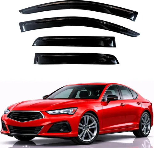 Vista 115 de KPY Moldura deflectora de viento con protección contra la lluvia compatible con Mazda CX-3 2016-2021 (CX3), 4 unidades, para ventana lateral
