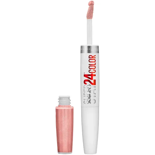 Vista 55 de Maybelline Super Stay 24, lápiz labial líquido de maquillaje de 2 pasos, color altamente pigmentado de larga duración con bálsamo hidratante, Merlot