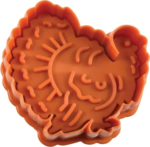 Vista 7 de R & M International estampador para panadería / galletitas / fondant, Acción de gracias, Plateado