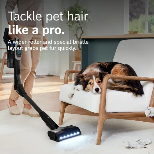 Vista 6 de Bosch Unlimited 10 - Aspiradora inalámbrica con 2 baterías incluidas, hasta 140 minutos en total, tubo flexible, cargador rápido, pelo de mascotas