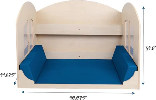 Vista 2 de Children’s Factory Children's Factory Value Line Rincón de Lectura para Niños, Estantería Infantil, Estantería para Niños Pequeños, Azul
