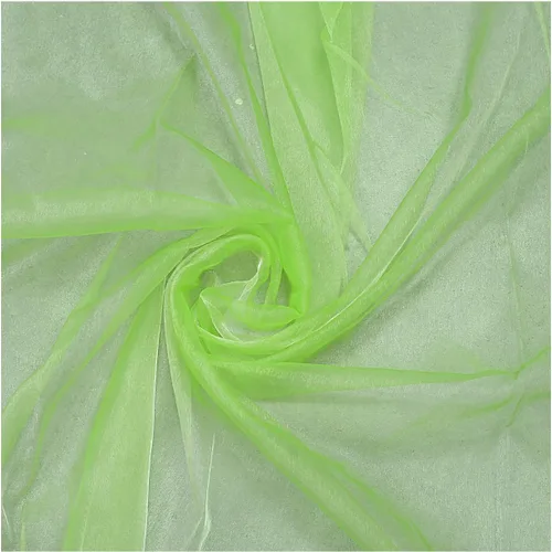 Vista 4 de VDS Tela de Organza Premium de 1 Yarda por Yarda de 45" de Ancho - Material de Tul Transparente, Ligero y Brillante para Manualidades DIY