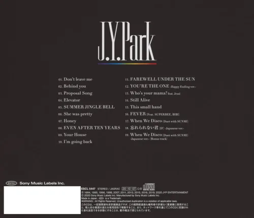 Vista 2 de J.Y. Park BEST Normal Edition
