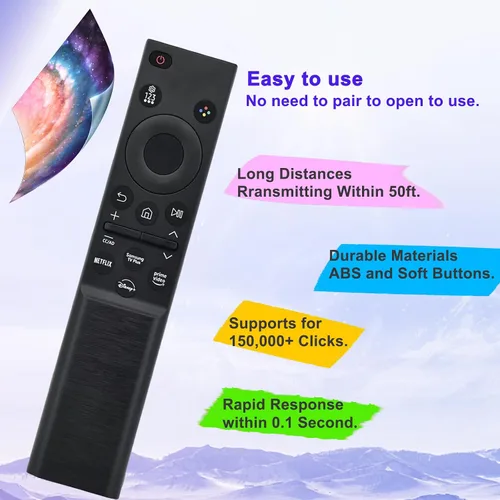 Vista 6 de Paquete de 2 unidades BN59-01388A BN59-01388H TM2240A Reemplazo para Samsung Smart TV Control Remoto, para CU7000/DU7200, Crystal UHD, Marco, QLED