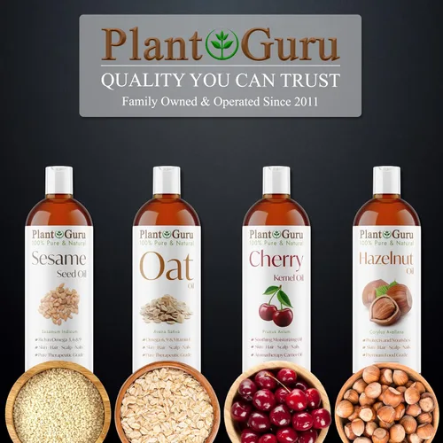 Vista 8 de Plant Guru Aceite de grano de cereza, 4 onzas líquidas, prensado en frío, 100% puro y natural, hidratante para el crecimiento de la piel, la cara