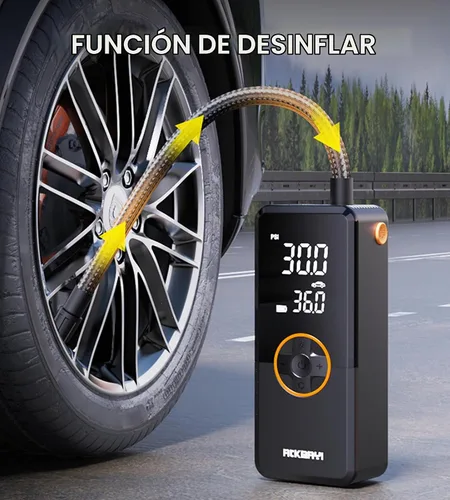 Vista 3 de Compresor de aire portátil para inflado de neumáticos, bomba de aire de 150 PSI para neumáticos de automóvil, compresor de aire inalámbrico