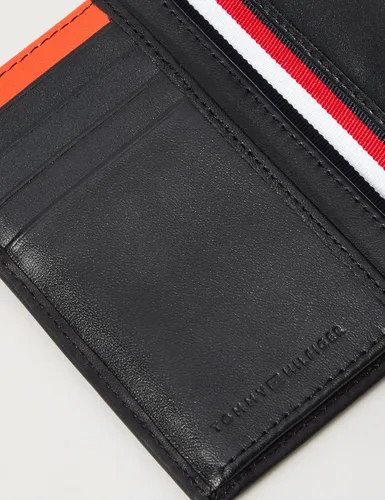 Vista 4 de Tommy Hilfiger Mens Th Horizon Ns Trifold Travel Accessories Bi-Fold Wallet - Black One Size black