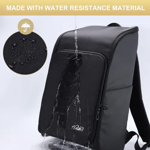 Vista 3 de TEAVAS Bolsa grande para camarero mochila portátil de 16 pulgadas mochila de viaje para laptop kit de barman portátil bolsa de viaje para barman