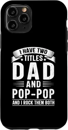 Vista 29 de I Have Two Titles Dad and Pop-Pop Funny Father's Day Grandpa Case for iPhone 17