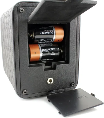 Vista 7 de Heiden Monaco - Bobinadora de reloj individual, cuero negro, funciona con pilas o adaptador de CA, 12 ajustes de programa, cuero vegano cosido