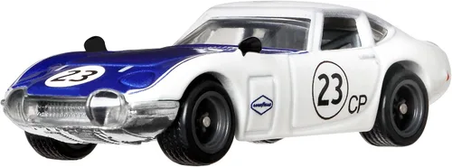 Vista 3 de Hot Wheels Vehículos de leyendas del circuito cultural del automóvil para niños de 3 años en adelante, colección premium de vehículos a escala 1:64