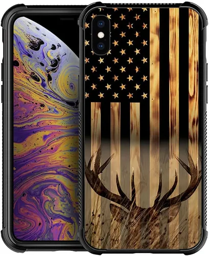 Vista 34 de DJSOK Funda compatible con iPhone 7/8 Plus, diseño con patrón de parachoques trasero, esquinas reforzadas contra arañazos, esquinas reforzadas