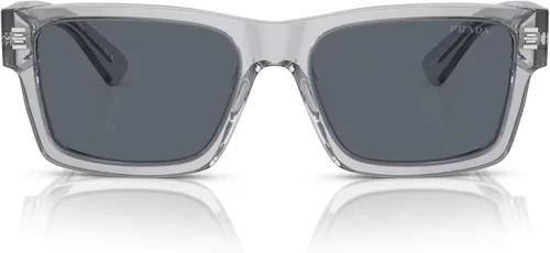 Vista 4 de Prada Blue Rectangular Men's Sunglasses PR 25ZS U430A9 56