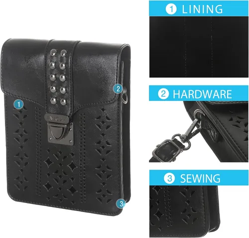 Vista 6 de MINICAT INICAT Women RFID Blocking Small Crossbody Bags Cell Phone Purse Built in Wallet