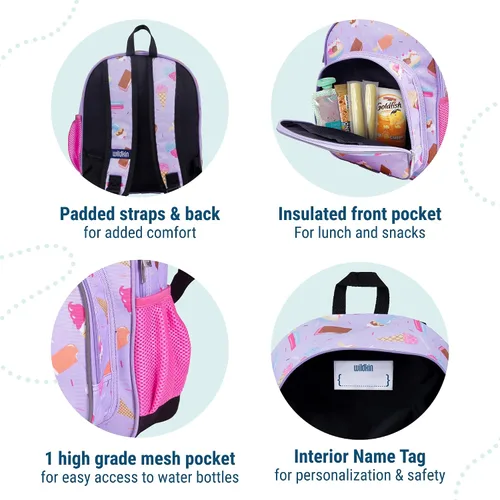 Vista 3 de Wildkin - Mochila de 12 pulgadas para niña.