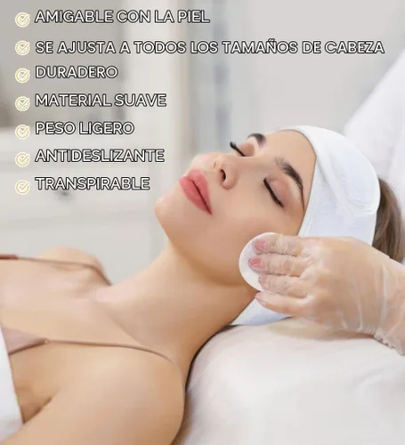 Vista 7 de SINLAND Diadema facial de spa ajustable para maquillaje, paquete de 3 3 multicolor