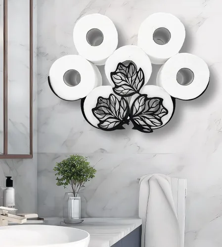 Vista 8 de Teaeeno Funny Bear - Soporte de papel higiénico de almacenamiento de animales, para baño, organizador de papel higiénico de animales de metal