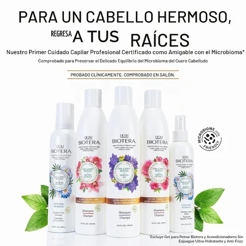 Vista 3 de Biotera Moisturizing Shampoo & Conditioner Set for Dry, Fine Hair - Lightweight Hydration with Coconut & Shea Butter, Restores Moisture, Enhances