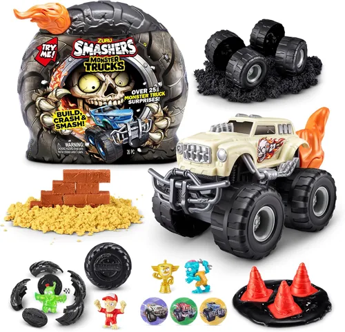 Vista 9 de Smashers Monster Wheels Paquete Misterioso RED Flame [¡Más de 25 Sorpresas de Monster Trucks!]