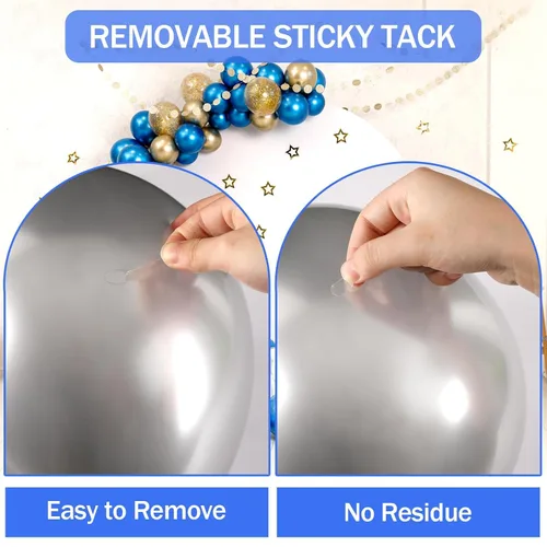 Vista 5 de JANYUN 560 piezas de masilla de montaje, puntos adhesivos de doble cara removibles, tachuela adhesiva transparente para colgar en la pared, adhesivo