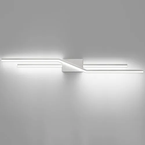 Vista 17 de SOLFART Luces de baño con acabado mate en negro, regulables, LED, para tocador, sobre espejo, 24 pulgadas, modernas, luces de pared
