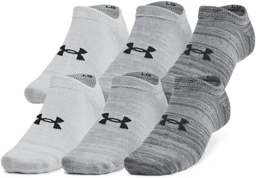 Vista 117 de Under Armour Calcetines ligeros invisibles Essential 2.0 para niños (paquete de 6)